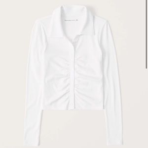 Ruched polo top - SOLD